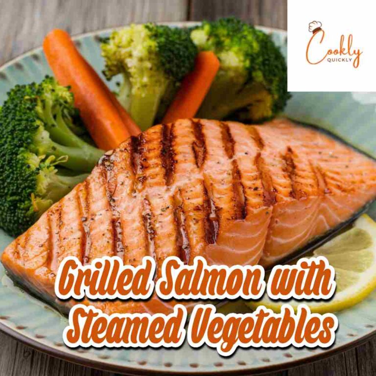 Grilled Salmon with Steamed Vegetables